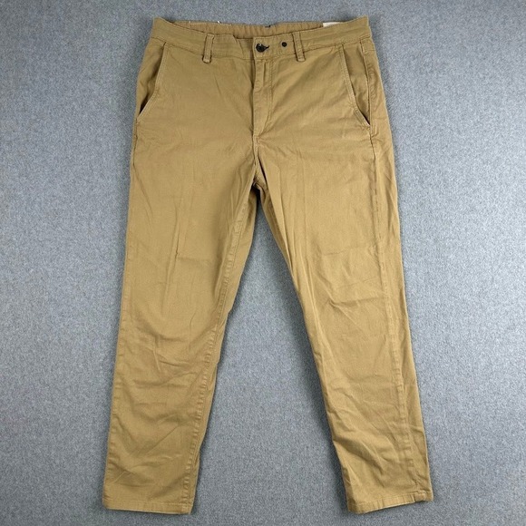 rag & bone Other - Rag & Bone Men's Chino Pants Flat Front Straight Leg Casual Size 34x27 Tan Khaki